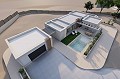 Beautiful 3 bedroom modern house project with swimming pool in fortuna in Pinoso Villas